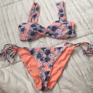 O'neill Orange sunflower bikini