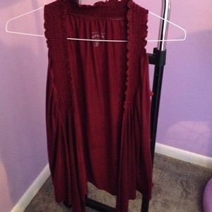 Maurice's maroon vest