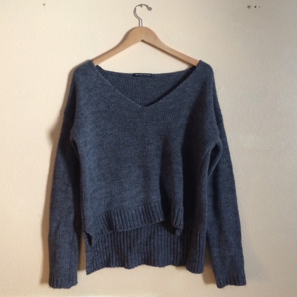 SOLD ON MERCARI Gray Knit Brandy Melville Sweater