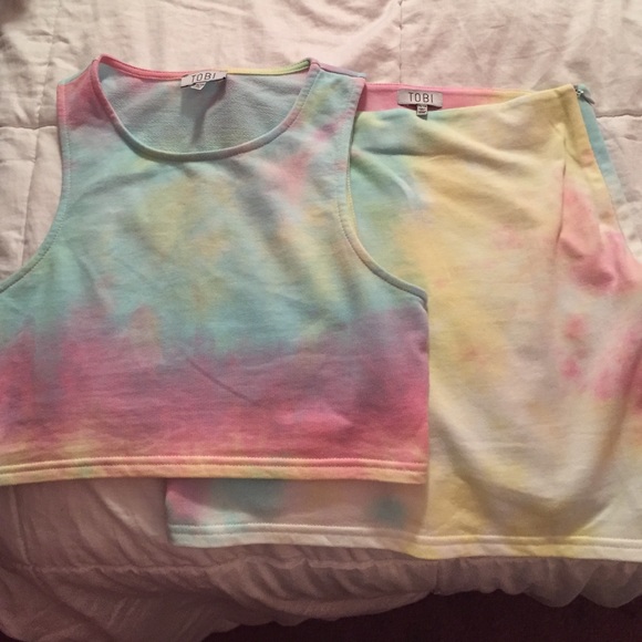 Crop top & Skirt two piece