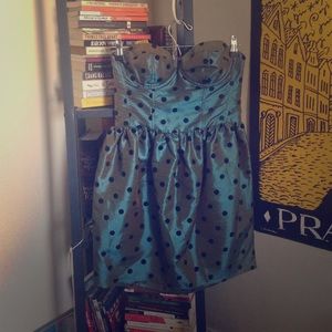 Iridescent Topshop bustier-top dress