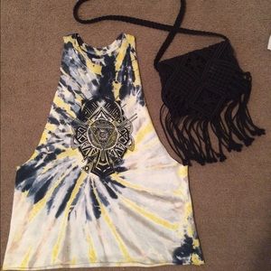 Tie dye muscle tank