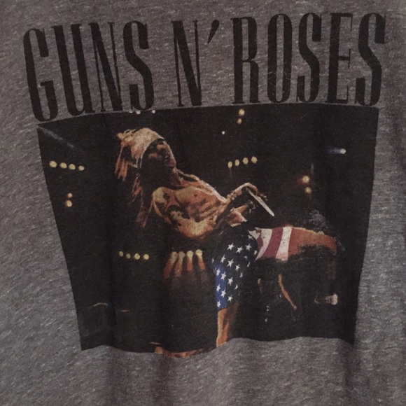 Heather Grey Guns N' Roses Top - Picture 2 of 2
