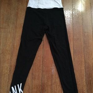 Pink yoga leggings with hidden pocket