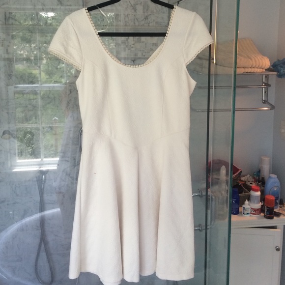 NWOT Free People Cream Skater Dress