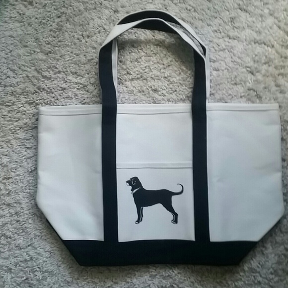 black dog tote