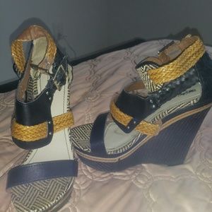 Black and Brown Wedge