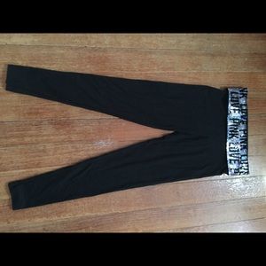 Pink bling yoga leggings