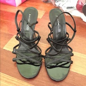 Strappy wedge sandals