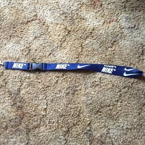 Blue Nike lanyard