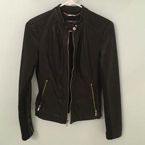 Express black leather jacket! NEVER WORN