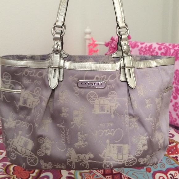 Lilac Coach handbag