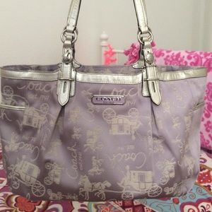 Lilac Coach handbag