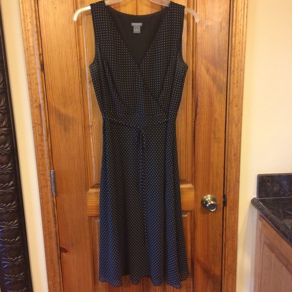 Ann Taylor polka-dot dress