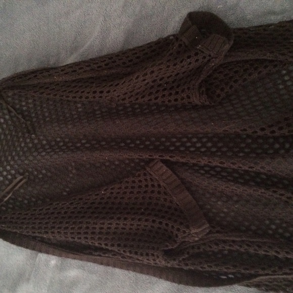 Cardigan with holes in it