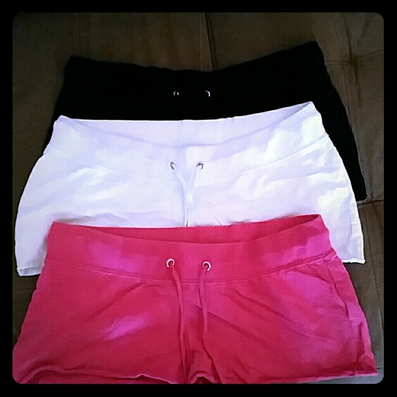 Shorts: Black, White, and Pink. Will sell Separate