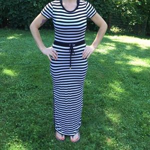 Michael Kors stripped maxi dress xxs