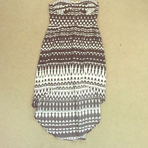 Aztec Print Hi-Low Dress