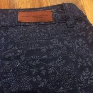 SOLD - Floral Blue Pants