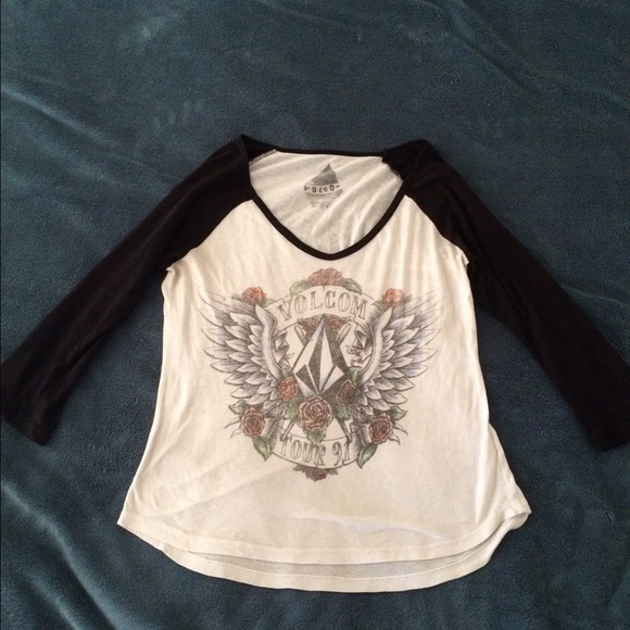 Volcom skate three quarters tee