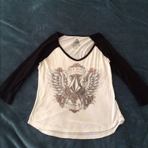 Volcom skate three quarters tee