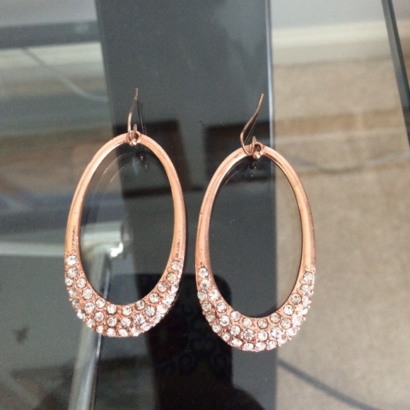 Rose gold earrings