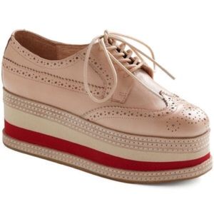 Jeffery Campbell platform wing tip shoes