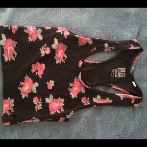 UO Halter floral print crop top