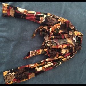 Vintage button down tie shirt