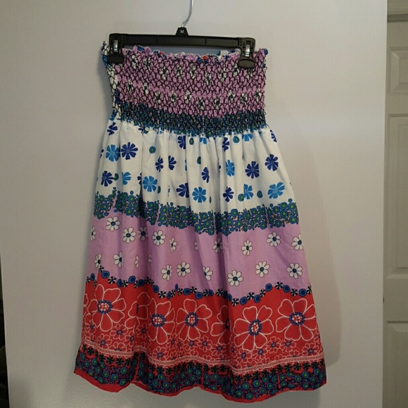 Strapless sun dress