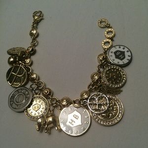 henri bendel Gilded Charm Bracelet