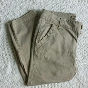 Khaki capris