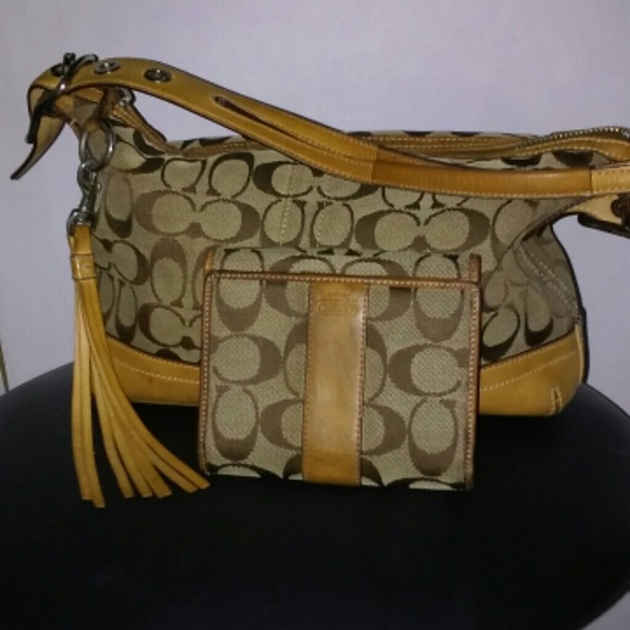 Coach bag and wallet