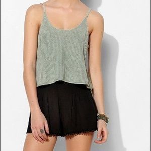 UO Ecote pompom trim shorts