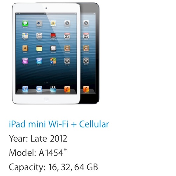 iPad mini black 16gb 3G plus wifi