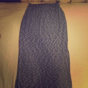 Grey and Black Maxi Skirt
