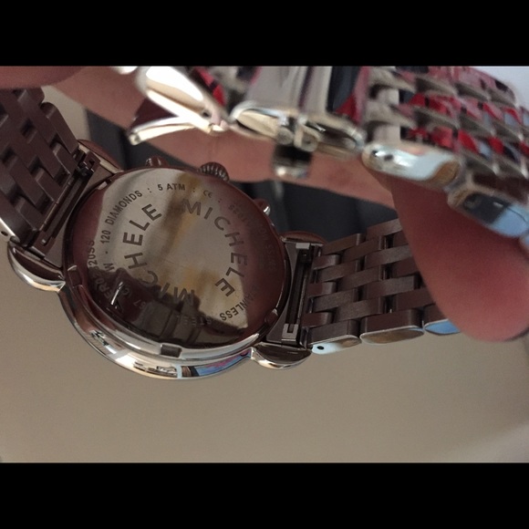 MICHELE SS CSX CHRONO DATE 120 DIAMOND WATCH main image 4