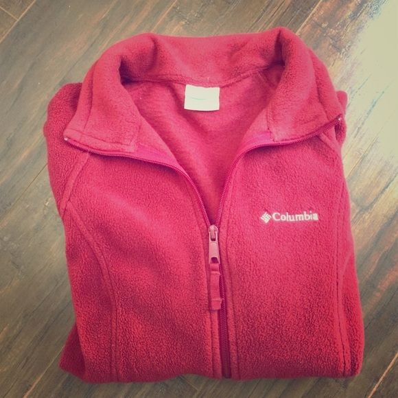 FINAL PRICE Columbia Fleece Jacket - Red