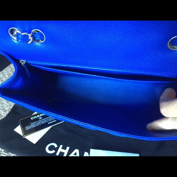 Sold out Chanel blue roi jumbo flap bag - Picture 3 of 4