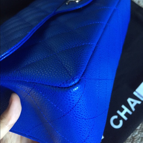 Sold out Chanel blue roi jumbo flap bag - Picture 4 of 4