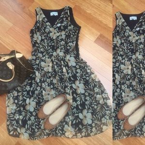 Floral print dress