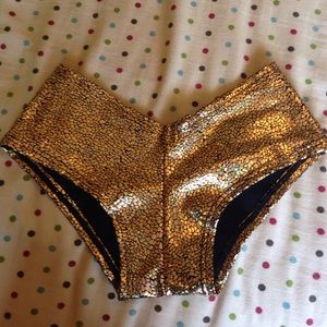 *SOLD* Gold Druzy Rave Bottoms