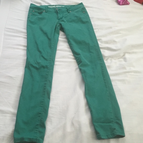 Skinny green jeans!