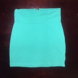 💚💙bebe green/turquoise skirt💙💚
