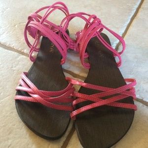 Pink sandal.