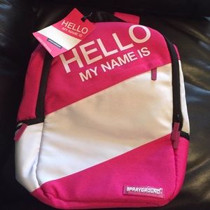 Hello My Name Is Backpack
