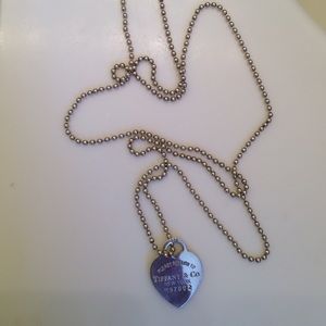 Tiffany necklace with heart charm