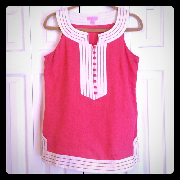 Lilly Pulitzer Women's Linen Top Size 4