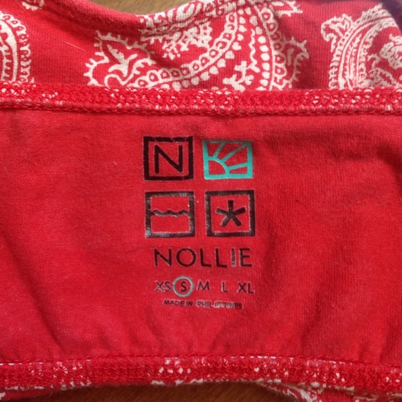 red paisley bandeau - Picture 3 of 3