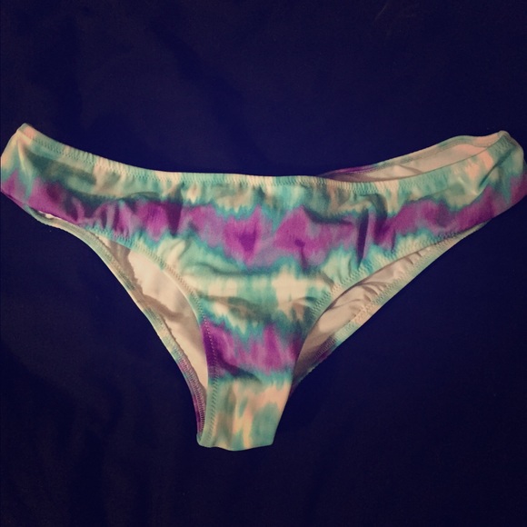 Tie dye cheeky bathing suit bottoms